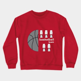 Basketball ball and uniforms Crewneck Sweatshirt